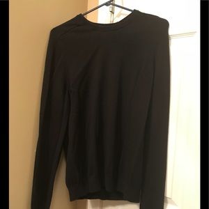 Cotton cashmere black sweater